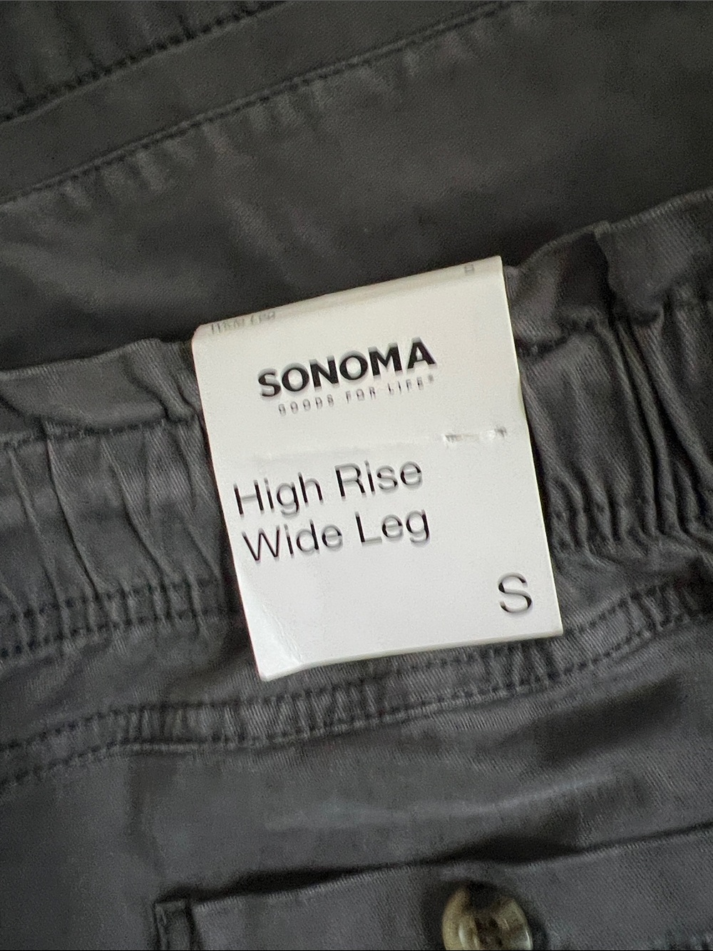 Sonoma women’s high rise wide leg kahki pant - Picture 4 of 6